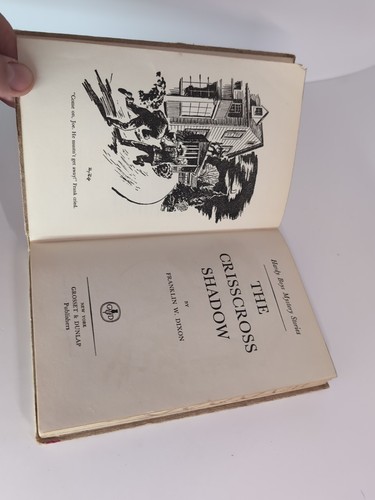 Vintage Hardy Boys The Crisscross Shadow Franklin W. Dixon HC 1953 - Imagen 6 de 6