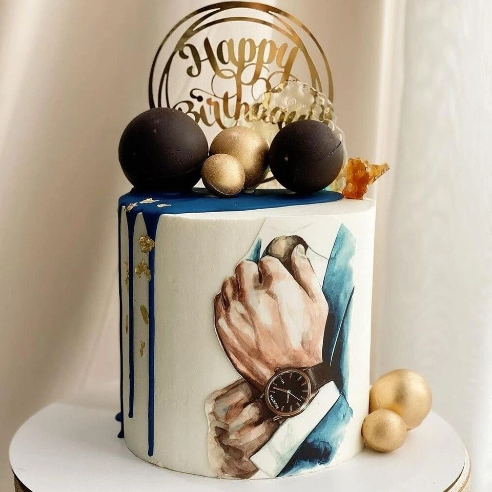 Geld eßbar Muffin Tortenaufleger Party Deko Geschenk Geburtstag Broker Banker - Bild 2 von 4