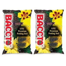 Michigan Peat 1420 Baccto Lite Premium Potting Soil, 20-Quart 2 pack