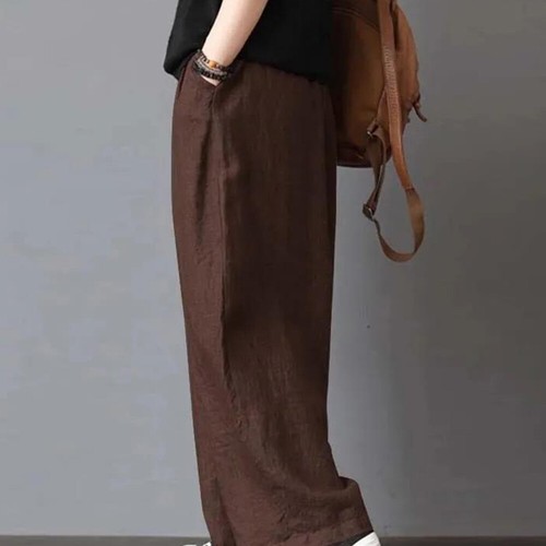 Retro Trousers Wide Leg Pants Baggy Pants Bottoms Loose Leisure Pants Solid ⚝ - Picture 8 of 20