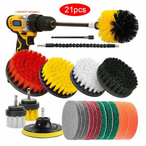 21pcs/set Drill Brushes Set Car Auto 