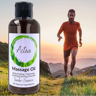 TENDER ESSENCE Sports Massage Oil Muscle Rub Soothing Exercise Full Body Relaxing Tension Aches