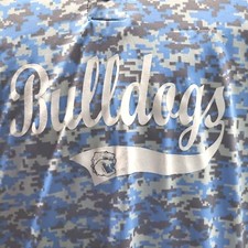 Augusta Sportswear Georgia Bulldogs T-shirt Mens XL Blue Digital Camo Graphic