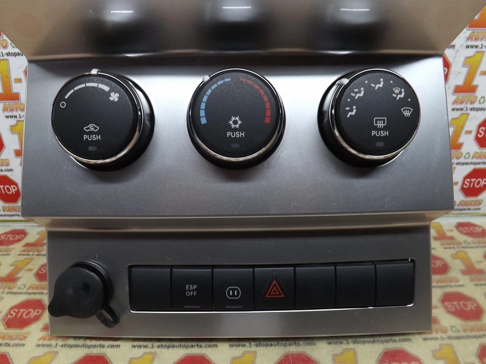 2008 2009 DODGE NITRO AC HEATER CLIMATE TEMPERATURE CONTROL W/ BEZEL 55111884AD — 第 4/4 张图片