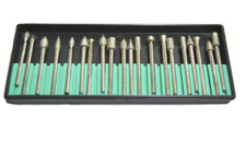 KIT 20 FRESE DIAMANTATE GAMBO 3 MM PER TRAPANO DREMEL E PROXXON 