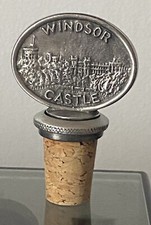 Windsor Castle Pewter Cork Bottle Stopper Bottlestopper In Excellent Condition
