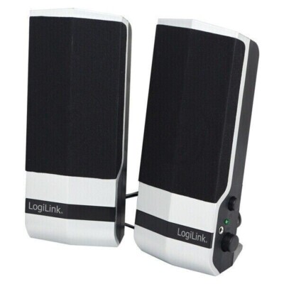LogiLink Aktiv-Lautsprecher USB 2.0 Silber SP0026 NEUWERTIG in OVP