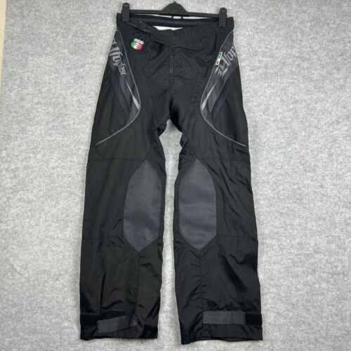 UFO Plast Motorcross Trousers W30 L32 IT 48 USA 30 Black Nylon Softshell - Picture 1 of 12