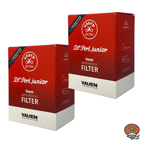 2x Dr. Perl Junior Aktivkohle Filter / Pfeifenfilter, 9mm, 180 Stück, JUMAX-Box - Bild 1 von 4