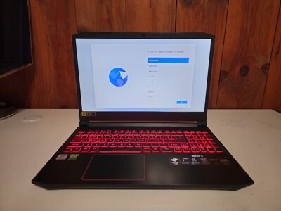 Acer Nitro 5, 15.6'' FHD 144Hz, Intel i5-10300H, RTX 3050 Ti, 512GB SSD, 16GB RAM