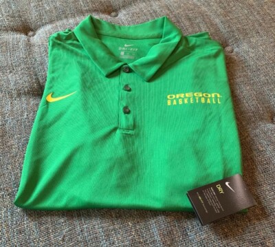 Nwt Nike Elite Drifit Oregon Ducks Basketball Polo Shirt Mens Size XXL Green D7