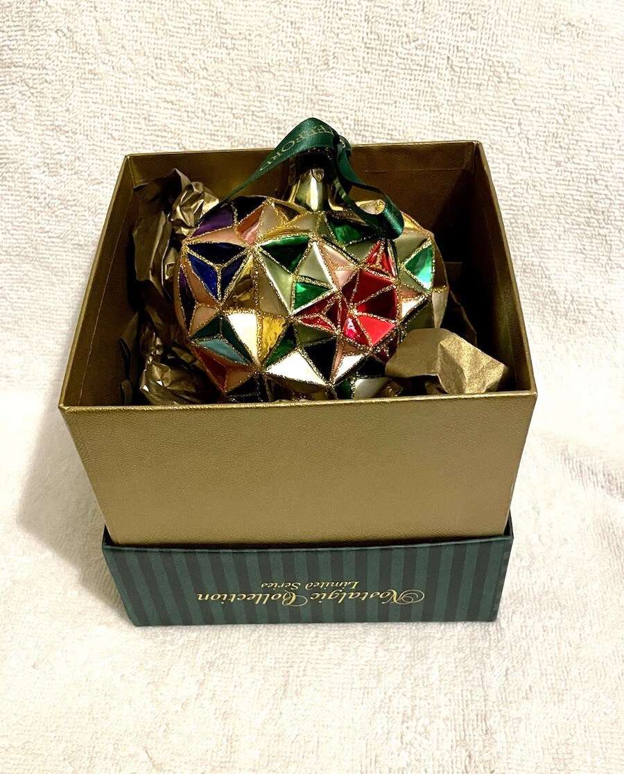 Vintage Waterford Holiday Heirlooms Christmas Ornament Faceted Heart ...