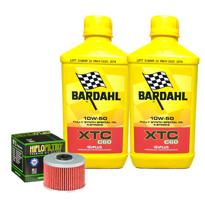Bardahl XTC 10W50 Ölservice Und Filter Für Kawasaki Z125 JKF JLF Pro 2019-2020