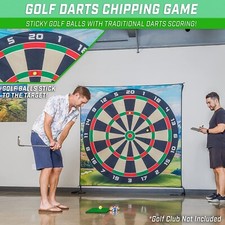 Golf Chipping Game Mat Set Dart Practice Hitting Mats Golf Game for Adults Indoo