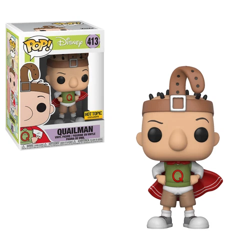 Funko POP! Television Disney Doug QUAILMAN #413 Hot Topic Exclusive w/Protector