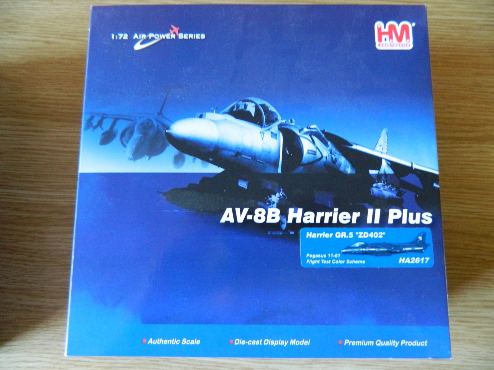 Harrier II Plus AV-8B GR5 Pegasus 11-61 esquema de prueba de vuelo Hobbymaster HA2617 Harrier II Plus AV-8B GR5 Pegasus 11-61 esquema de prueba de vuelo Hobbymaster HA2617