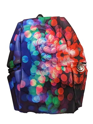 MADPAX Backpack Book Bag Large Floral Dot Abstract 3D Colorful Lightweight