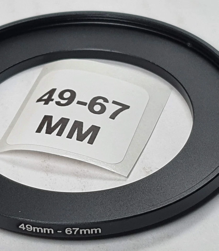 49-67mm Metal Step Up Adapter Ring 49mm Lens to 67mm Filter Converter E49-E67 - Image 3 of 4