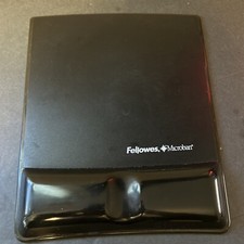 Fellowes Gel Mouse Pad Wrist Rest Microban Ergonomic Black