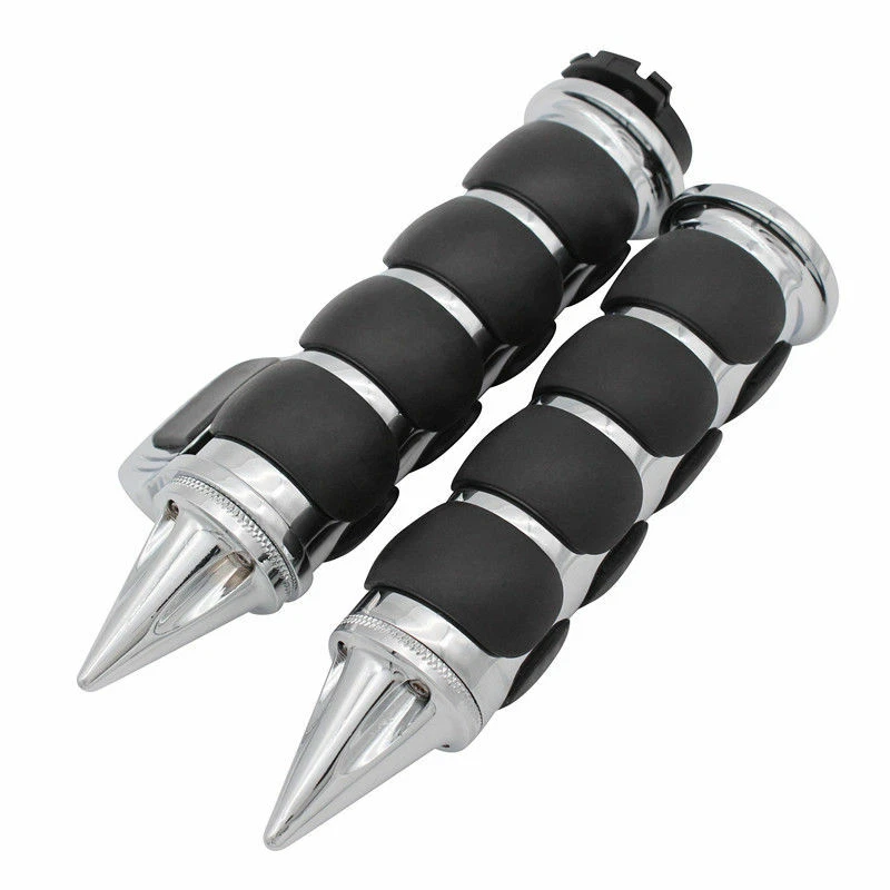 Empuñaduras de manillar de motocicleta de 1" con acelerador para Harley Davidson Chopper Foto 2 de 4
