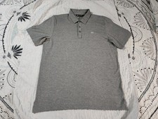Travis Mathew Polo Shirt Mens XL Gray Short Sleeve