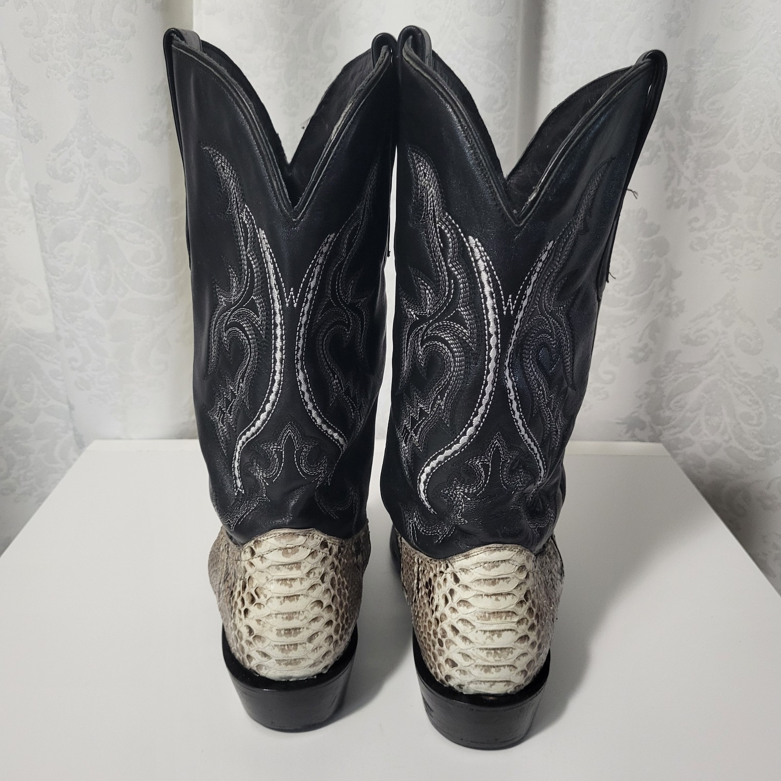 JB Dillon Reserve Python Men's Leather Western Co… - image 12