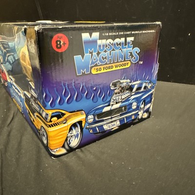 Muscle Machines 1950 Ford Woody Blue Car 1 18 for sale online | eBay