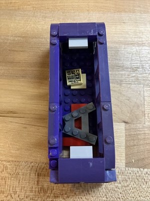LEGO Harry Potter Knight Bus Purple Vehicle w/ Daily Prophet Tile   Incomplete