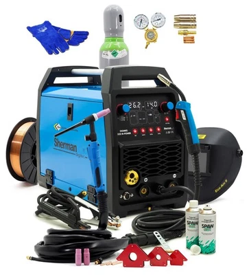 SET Sherman™ MIG/MAG 200A Inverter Schweißgerät WIG Synergie Punktschweißen 3in1