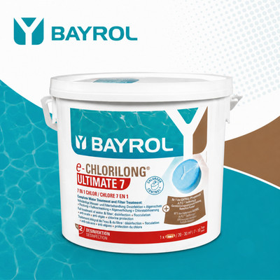 BAYROL e-Chlorilong ULTIMATE 7 Multitabs 300g 4,8kg Pool Pflege Chlor Tabletten