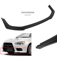 For 2008-2017 Mitsubishi Lancer Evo X 10 Front Bumper Lip Matt-black