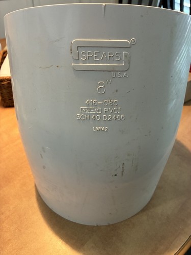 8" PVC Schedule 40 Elbow 22.5 degrees Socket x Socket, 416-080