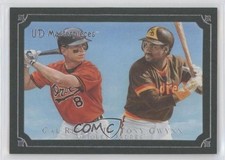 2007 UD Masterpieces Green Linen Frame Cal Ripken Jr Tony Gwynn #42 HOF o7m