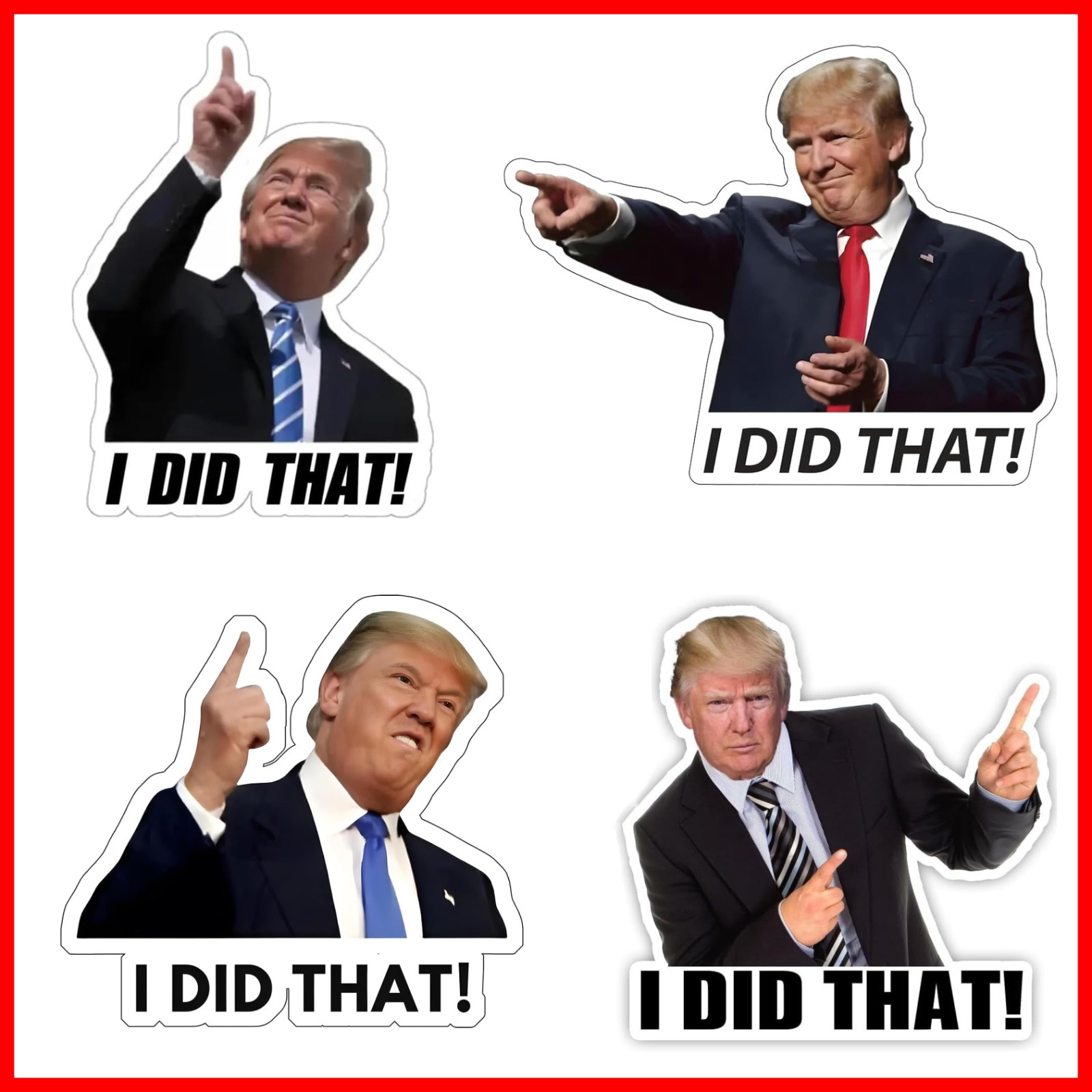 100pc Trump I Did That Stickers, Gas Pump Stickers, High Quality Vinyl *NEW USA*