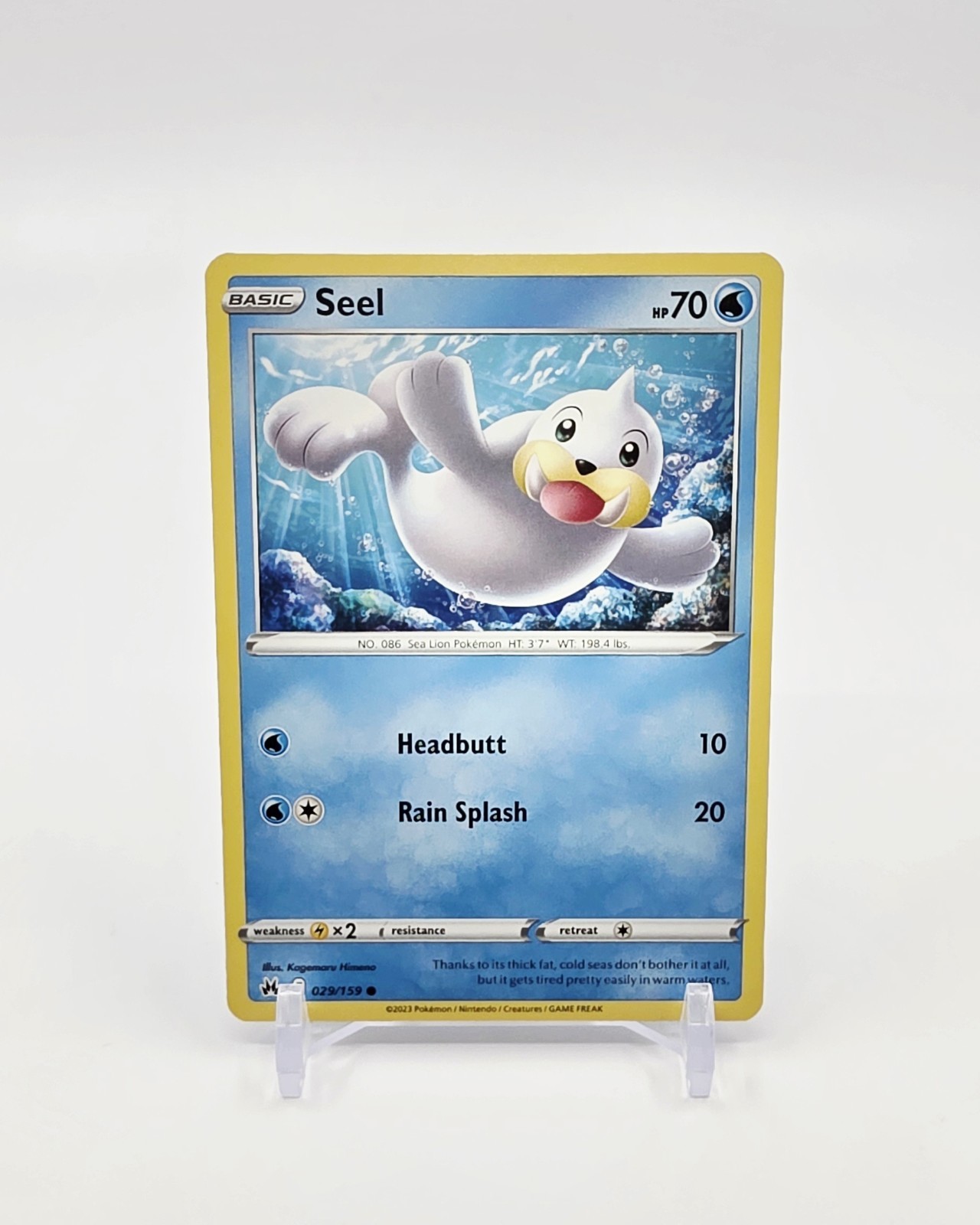 Seel Common Pokémon TCG Crown Zenith 29/159