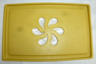 Vintage Rubbermaid Harvest Gold Clear Daisy J 3232 2 Party Plan LID ONLY 14" MCM — photo 1