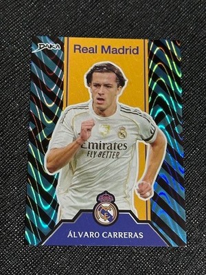 2025 Daka Real Madrid Top Audience Alvaro Carreras Blue Wave Foil Card 122/149