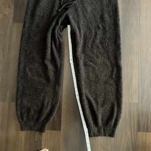 Uniqlo Women Soft Fluffy Teddy Fleece Cozy Jogger Lounge Pants Charcoal Black M - Picture 6 of 12