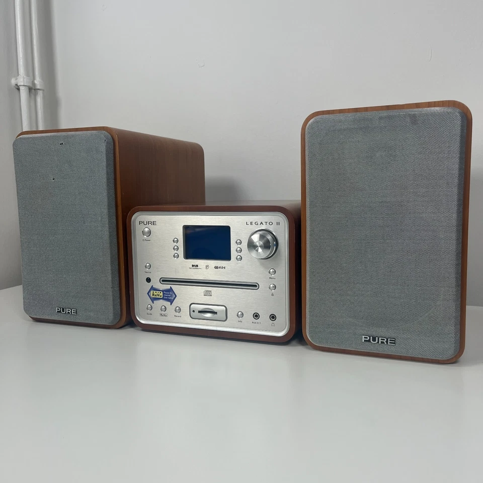 PURE LEGATO II DAB Micro Music System, Dab, FM, CD Player & Speakers - Image 2 of 4