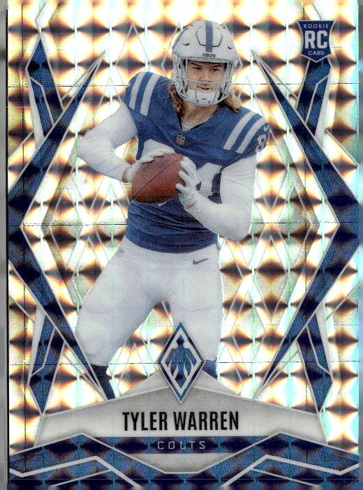 2025 Panini Phoenix #185 Tyler Warren Silver Pyramids Prizm
