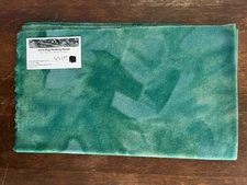 Jan's Primitive Rug Hooking Applique Wool Fabric 16" x 27" Blue Green Dyed