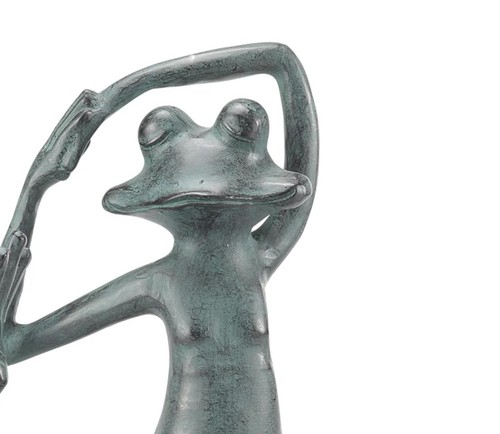 SPI Relaxed Yoga Frog Garden Sculp - Picture 3 of 3