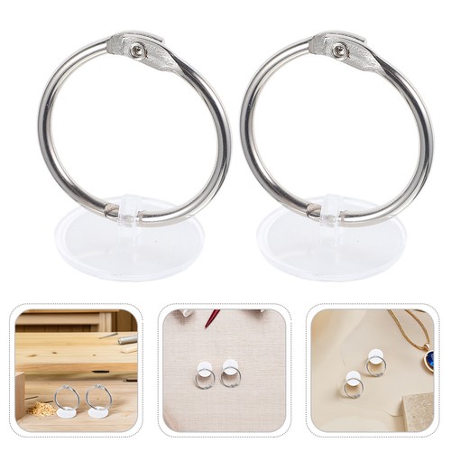 50 Sets Self Adhesive Sticker Hooks Sticky Wall Hanger Rings with Stickers - Picture 4 of 20