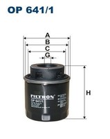 ÖLfilter Filtron OP 641/1 FüR Audi Seat Skoda VW