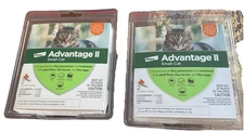 Elanco Sealed Bayer Advantage II Flea & Lice Control Small Cats 5-9lbs 2 Doses