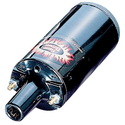 Flammenwerfer Zündspule, 1,5 Ohm, schwarz (Anzug 4/6/8 Zyl Motor) - ölgefüllt