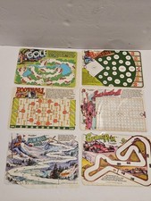 Vintage Etch A Sketch Fun Screens Set of 6 Ohio Art 1983 Sports Games