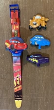 Disney Pixar Cars Lightning McQueen Kids Watch Tow-Mater Flip Top Changeable
