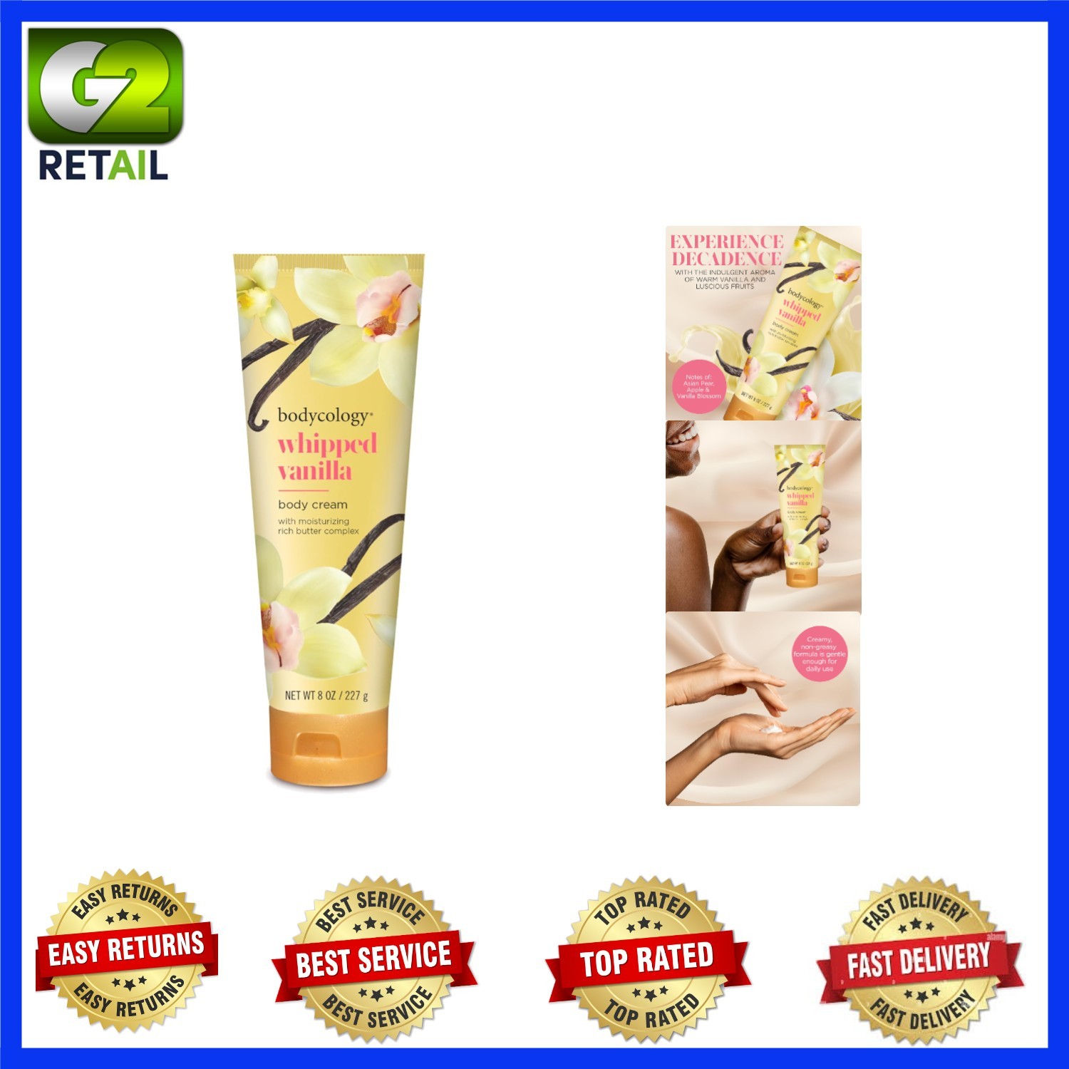 Cream With Whipped Vanilla Aroma - Gentle Hydration