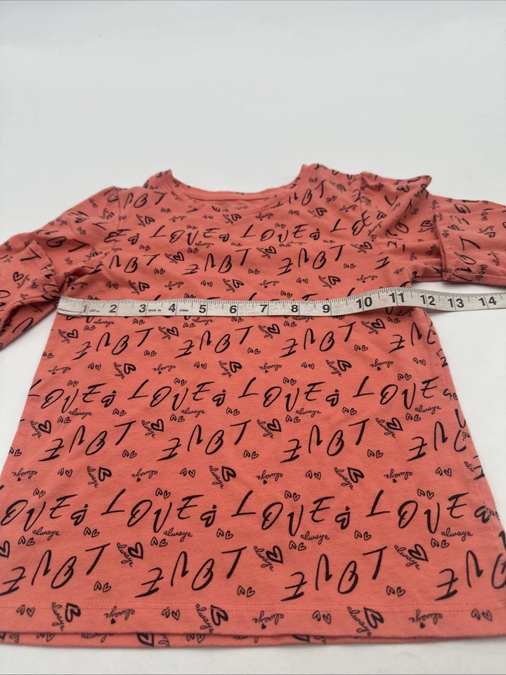 Garanimals Long Sleeve Shirt Youth Girl Size 6 Aop Orange ..#25648 - Image 3 of 4
